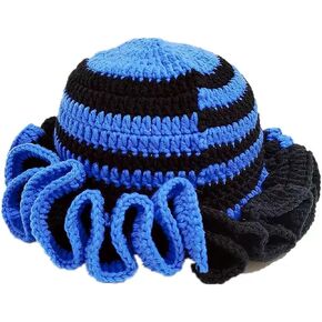 Crochet Bucket Hat for Womens Knitted Hat Trendy Fisherman Hat Foldable Handmade Bucket Cap for Travel Daily Wear in Kuwait