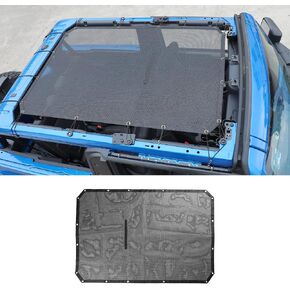 Hoolcar Front Top Sunshade Mesh Bikini Top Roof Sun Shade- Blocks UV, Wind, Noise- Insulation Mesh Compatible with 2021-2022 Ford Bronco in Saudi Arabia