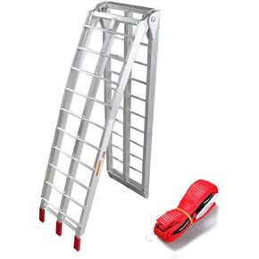 1pc 7.5' Motorcycle ramp Aluminum Arched Foldable Folding Loading ATV Dirt Bike Ramp 750Lbs Capacity in Kuwait
