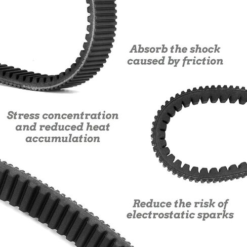 LOONGPART 59011-0003 Heavy Duty Drive Belt 59011-0019 Compatible with Kawasaki Brute Force 650 750 2005-2023 / KFX700 2004-2009 / Prairie 360 650 700 2002-2012 / Teryx 750 2011 59011-0019 in Kuwait