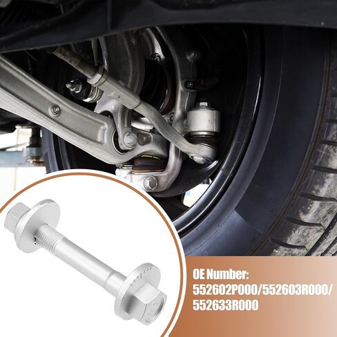 UXCELL CAR CAMBER ضبط البراغي غريب الأطوار مجموعة قفل التعليق الترباس الترباس من أجل Hyundai Tucson 2010-2023 No.552602P000/552603R000 1 مجموعة in Saudi Arabia
