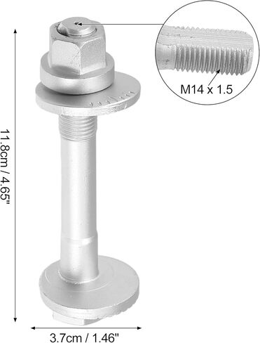 UXCELL CAR CAMBER ضبط البراغي غريب الأطوار مجموعة قفل التعليق الترباس الترباس من أجل Hyundai Tucson 2010-2023 No.552602P000/552603R000 1 مجموعة in Saudi Arabia