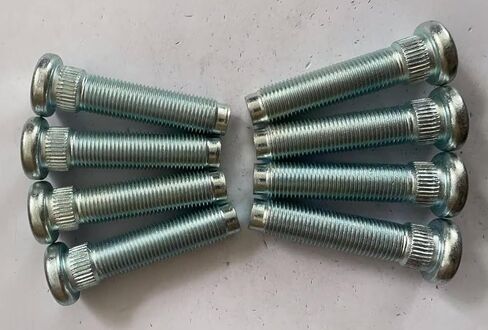 8pcs 9/16-18 مسامير مسمار العجلة ذات العجلة المسننة 610-471 استبدال 2003-2008 دودج رام 2500 3500 ، 07-08 RAM 1500 ، 2005 RAM 4000 Front Drum in Saudi Arabia