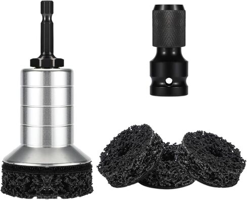 العجلة Hub Buddy Resurfacing Kit ، أداة تنظيف الأسر المشيمة ، تتضمن أداة نظافة سطح الفرامل 1 محول 1 محول و 3 منصات يناسب 1/2 " in Saudi Arabia