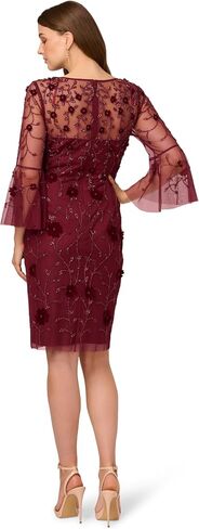 Adrianna Papell Women's Bead Velvet Sheath Dress in Saudi Arabia