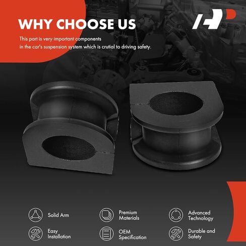 A-Premium 2 x Front To Frame Sway Bar Bushing Kit, Compatible with Chevrolet Trailblazer 2002-2009 & GMC Envoy 2002-2009 & Oldsmobile Bravada 1996-2004 in Saudi Arabia