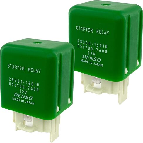 Starter Relay 28300-16010 056700-7400 (2-Pack) 30A 12VDC SPST 4-Pin Compatible for Toyota and Camry Select Models - P0615 Error Fix in Saudi Arabia