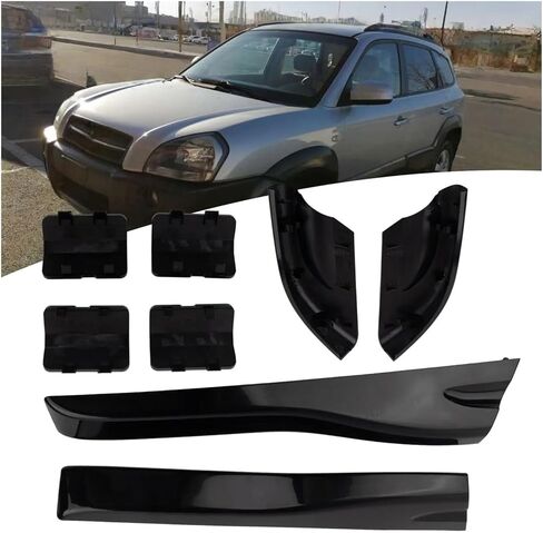 8 حزمة رف سقف رف السطح أغطية واقية متوافقة مع Hyundai Tucson 2004 2008 قذائف بلاستيكية in Kuwait