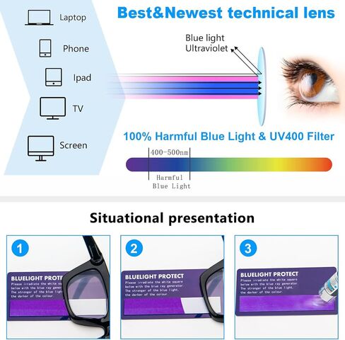 REAVEE Oprah Style Reading Glasses for Women, Blue Light Blocking Stylish Oversized Computer Readers Spring Hinge in Kuwait