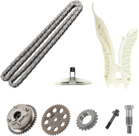 مجموعة سلسلة توقيت المحرك N14B16 مع ضرس GEAR VVT ، متوافق مع 2007-2012 MINI COOPER S R56 R57 R58 R59 ، 1.6L Turbo N14 Engine ، استبدل# 90773S 11317516088888888 in Kuwait