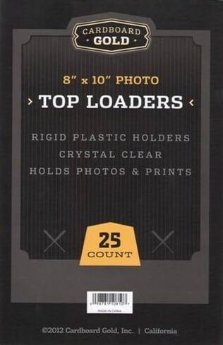 Cardboard Gold 8" x 10" Photo Top Loaders (25ct) - Next Generation Archival Protection in Saudi Arabia