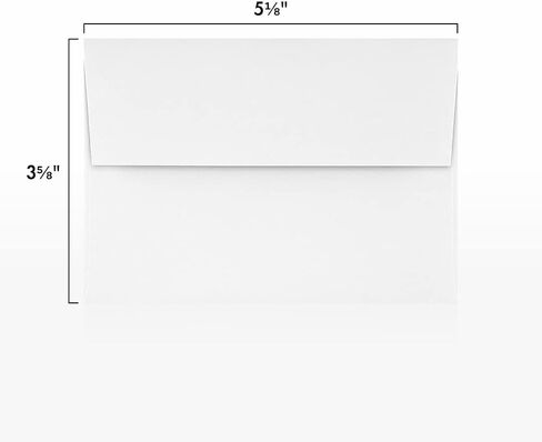 LUXPaper 4Bar A1 Invitation Envelopes | 3 5/8" x 5 1/8" | Bright White | 24lb. Text | 250 Qty in Saudi Arabia