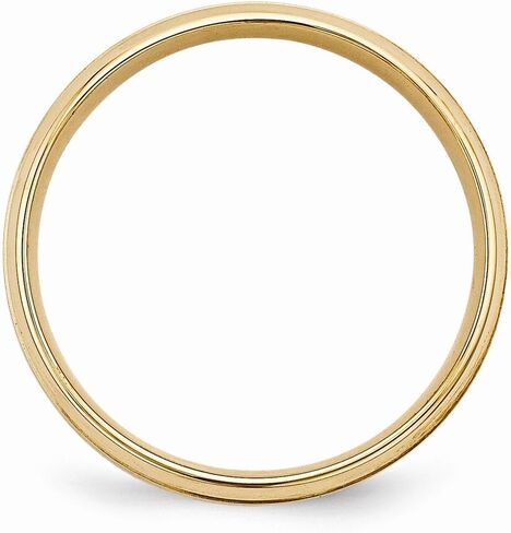 14k Yellow Gold Comfort Fit Unique Wedding Band Ring in Saudi Arabia