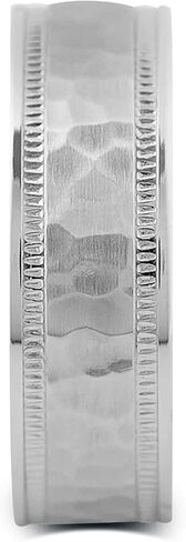 العصابات الرجولية: نطاقات وحلقات زفاف كروم كروم للرجال - سبيكة من فضاء الفضاء ، ومقاوم لخدش ، ومقاومة للخدش ، ومثالية للرجال - حلقة السيليكون الحرة in Kuwait