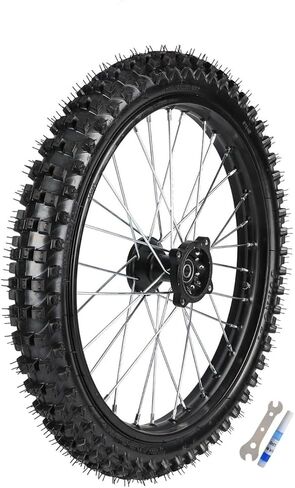 19" Front Wheel 70/100-19 Tire and Rim Assembly 15mm Bearing for Pit Dirt Bike Motocross Offroad SSR Taotao Apollo 125cc 140cc 150cc 160cc 200cc 250cc (Front Wheel 70/100-19) in Saudi Arabia