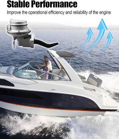 مضخة الوقود الميكانيكية تناسب فورد مارين 5.0 5.8 302 351W V8 قارب صغير كتلة mercruiser الصليبية بليئة (PCM) فولفو بنتا SP1353MP استبدال 3854053 77121 40690 987024 in Saudi Arabia