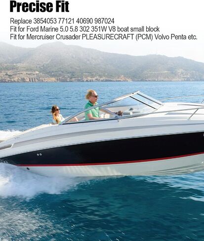 مضخة الوقود الميكانيكية تناسب فورد مارين 5.0 5.8 302 351W V8 قارب صغير كتلة mercruiser الصليبية بليئة (PCM) فولفو بنتا SP1353MP استبدال 3854053 77121 40690 987024 in Saudi Arabia