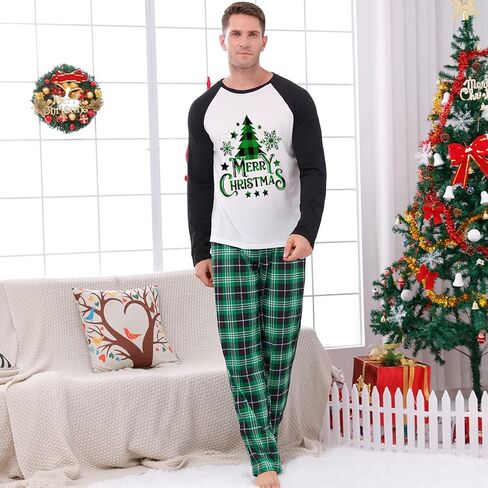 CIYCUIT Family Christmas Pjs Matching Sets Reindeer Christmas Pajamas for Family and Dog in Saudi Arabia