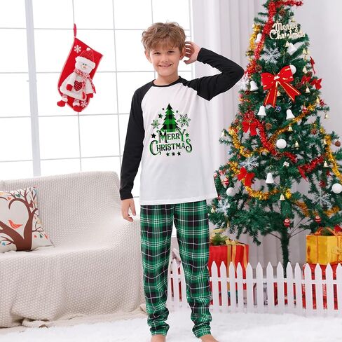 CIYCUIT Family Christmas Pjs Matching Sets Reindeer Christmas Pajamas for Family and Dog in Saudi Arabia