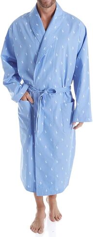 بولو رالف لورين للرجال في جميع أنحاء رداء القطن المهر L009 L/XL Navy/Cream in Kuwait