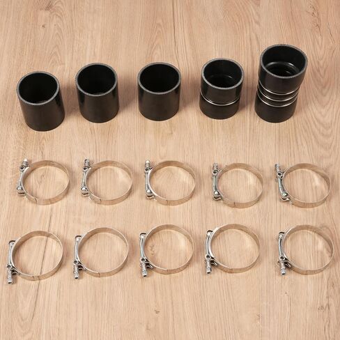 KUAFU Intercooler Pipe Kit Compatible with 2008-2010 Ford 6.4L Powerstroke Diesel Heavy Duty Aluminium Hot & Cold Side in Saudi Arabia