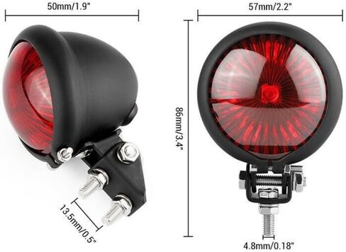 LED LED ذيل الدراجات النارية LED RETRO RED BRAKE LIGHT BRAKE TAIL LIGH in Kuwait