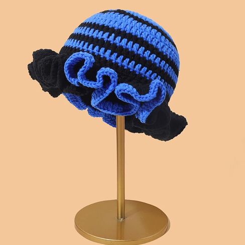Crochet Bucket Hat for Womens Knitted Hat Trendy Fisherman Hat Foldable Handmade Bucket Cap for Travel Daily Wear in Kuwait