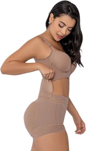 Luxury Colombian Faja Padded Butt Lifter Panty – Removable Padding, Lace & Invisible Seamless Shapewear 4009 in Saudi Arabia