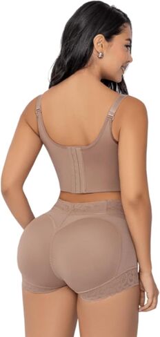 Luxury Colombian Faja Padded Butt Lifter Panty – Removable Padding, Lace & Invisible Seamless Shapewear 4009 in Saudi Arabia
