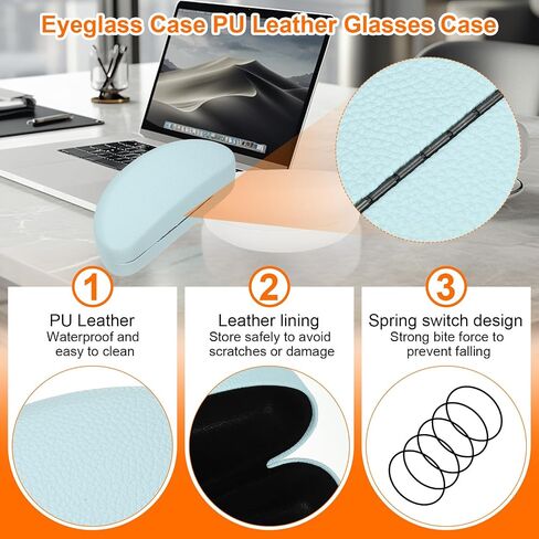 علبة Harfington eyeglasses Case Pu Geane Gains Case Anti Cashes Case Case Hand Shell نظارات نظارة الصلابة in Saudi Arabia