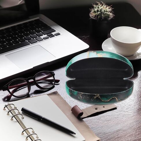 HARFINGTON Eyeglasses Case PU Leather Glasses Case Anti Scratch Glasses Case, Hard Shell Eyeglasses Protector Cases in Saudi Arabia