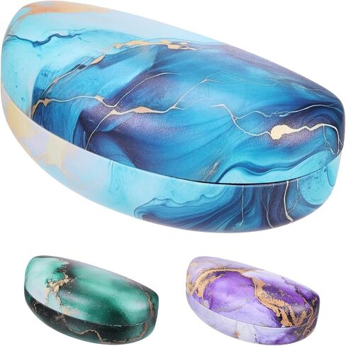 HARFINGTON Eyeglasses Case PU Leather Glasses Case Anti Scratch Glasses Case, Hard Shell Eyeglasses Protector Cases in Saudi Arabia