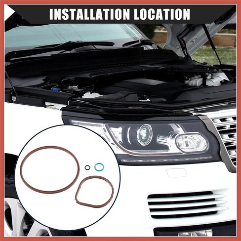 Acropix Engine / 5.0L LUMP SEAP KIT لاكتشاف LAND ROVER / 3.0L حشيات مضخة فراغ لـ JAGUAR F-PACE 2017-2020 / المرونة / الفلوروببر / 1 مجموعة / بني / LR012685 قطع غيار السيارة in Saudi Arabia