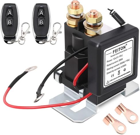 FEITON 200A Rated 360A Starting Current Remote Battery Disconnect Switch DC 12V Remote Control Isolator Kill Switch for Car in Saudi Arabia