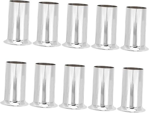 Gatuida 10-Piece Iron Candle Covers Sleeves for Chandelier Elegant Flanging Socket Covers Compatible Candelabra Base for Home Decor in Saudi Arabia