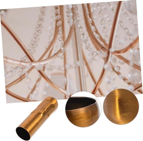 Tidtaleo 6pcs E14 Sister Lamp Sleeves for Chandelier Presection Crystal Candle Light يغطي ملحقات الإضاءة DIY للديكور المنزلي in Kuwait