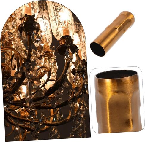 Tidtaleo 6pcs E14 Sister Lamp Sleeves for Chandelier Presection Crystal Candle Light يغطي ملحقات الإضاءة DIY للديكور المنزلي in Kuwait