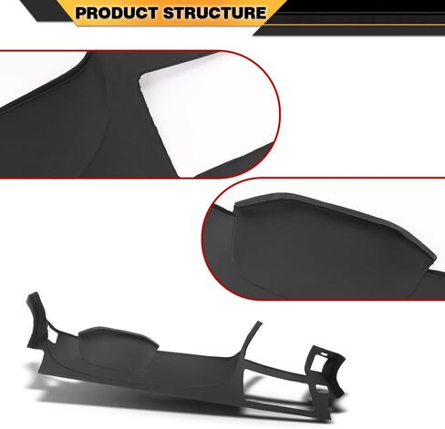 لوحة القيادة Dash Cover متوافقة مع Chevy Silverado GMC Sierra 2007-2013 ، FIT Dual Glovebox Dists فقط أسود فقط in Saudi Arabia