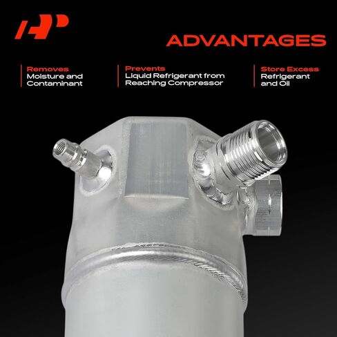 A-Premium Aluminium Conditioning A/C جهاز استقبال مجفف متوافق مع Oldsmobile Silhouette 1996 & Pontiac Trans Sport 1996 و Chevrolet Lumina APV 1996 ، 3.4L ، Silver in Saudi Arabia