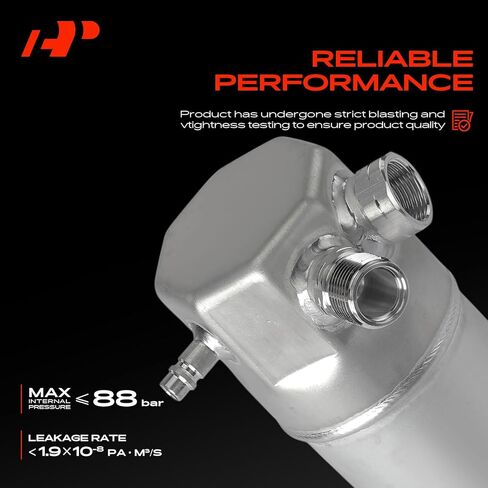 A-Premium Aluminium Conditioning A/C جهاز استقبال مجفف متوافق مع Oldsmobile Silhouette 1996 & Pontiac Trans Sport 1996 و Chevrolet Lumina APV 1996 ، 3.4L ، Silver in Saudi Arabia