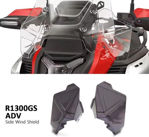 إكسسوارات الدراجات النارية الجانبية الزجاج الأمامي المنحرف الرياح ل BMW R1300GS ADV R1300 GS R 1300 GS Adventure 2024 2025 (Smoky Black) in Kuwait
