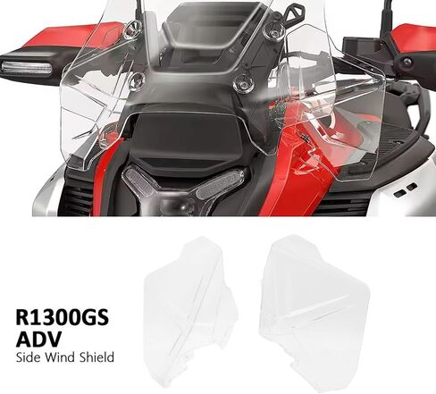إكسسوارات الدراجات النارية الجانبية الزجاج الأمامي المنحرف الرياح ل BMW R1300GS ADV R1300 GS R 1300 GS Adventure 2024 2025 (Smoky Black) in Kuwait