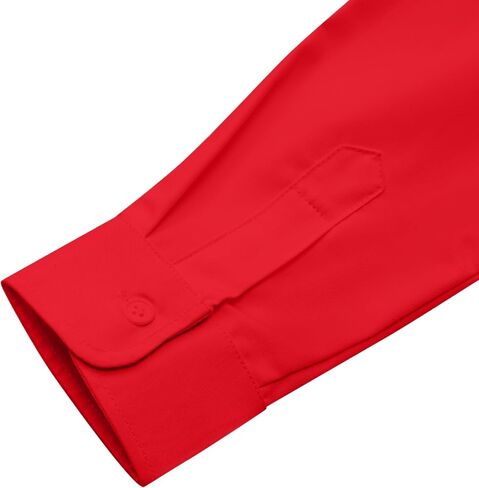 Womens Button Down Shirts Cotton Fitted Dress Shirts Long Sleeve Office Blouses Collared Tops in Saudi Arabia