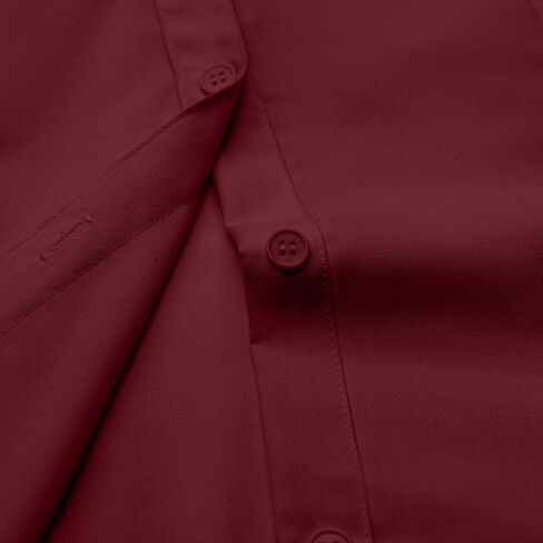 Womens Button Down Shirts Cotton Fitted Dress Shirts Long Sleeve Office Blouses Collared Tops in Saudi Arabia