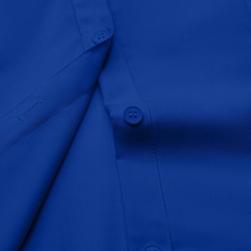 Womens Button Down Shirts Cotton Fitted Dress Shirts Long Sleeve Office Blouses Collared Tops in Saudi Arabia
