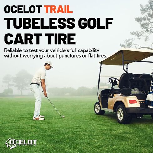 Ocelot Trail 22x10x10 Golf Cart Tires Rugged 4-Ply Multi-Terrain Tire with Superior Traction and Mud-Resistant Self-Cleaning Tread Design for Long-Lasting Performance on Any Road in Saudi Arabia