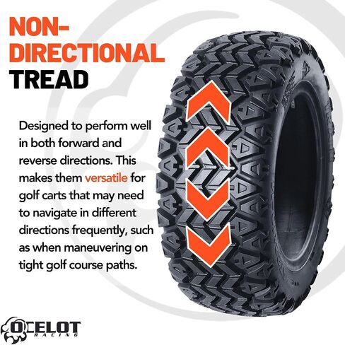 Ocelot Trail 22x10x10 Golf Cart Tires Rugged 4-Ply Multi-Terrain Tire with Superior Traction and Mud-Resistant Self-Cleaning Tread Design for Long-Lasting Performance on Any Road in Saudi Arabia
