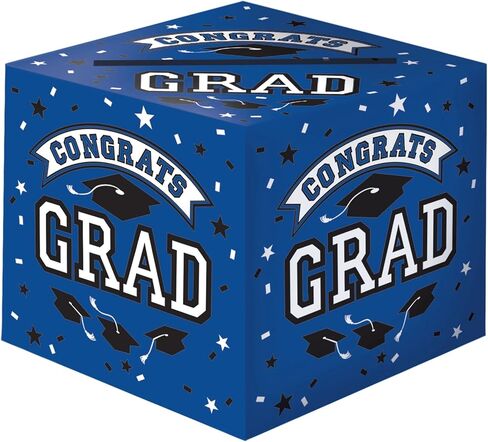 Impressive Orange Grad Cardholder Paper Box - 12" x 12" (1 Count) - Perfect for Graduation Parties, Showers & Events in Saudi Arabia