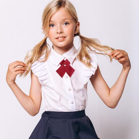 3 Pcs Adjustable Cross Bow Tie, French School Uniform Necktie for Men Women in Saudi Arabia