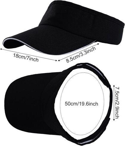 Choyaxo 24pcs Sun Visor Hat Uv Protection Beach Hat Golf Cap for Men Women Summer Beach Pool Sports Golf White in Saudi Arabia